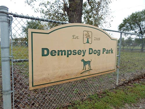 DempseyDogPark-Sign Dempsey Dog Park - Hannibal, MO